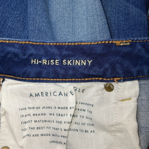 American Eagle Outfitters Women's Indigo Skinny Jeans - Picture 5 of 5